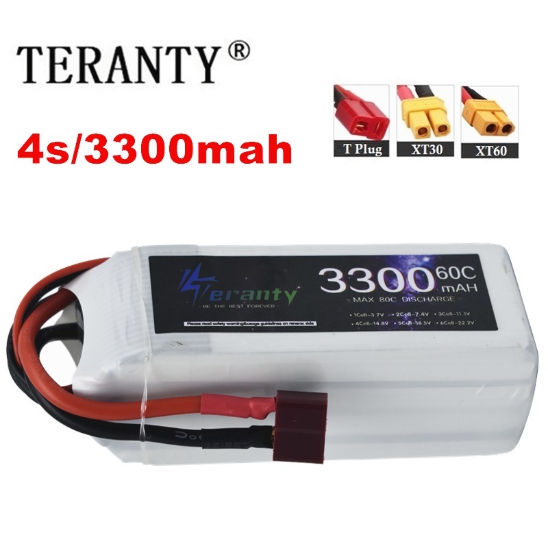 Drone Battery Adapter - LiPo 충전식 배터리 4S 3300mAh 60C
