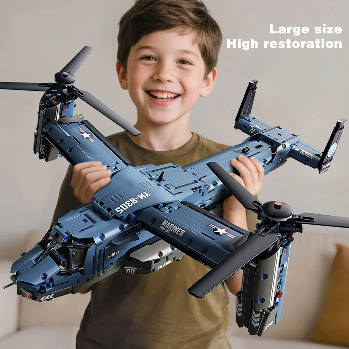 Jjrc Drone X12 - 군용 V-22 오스프리 틸트로터 조립 블록