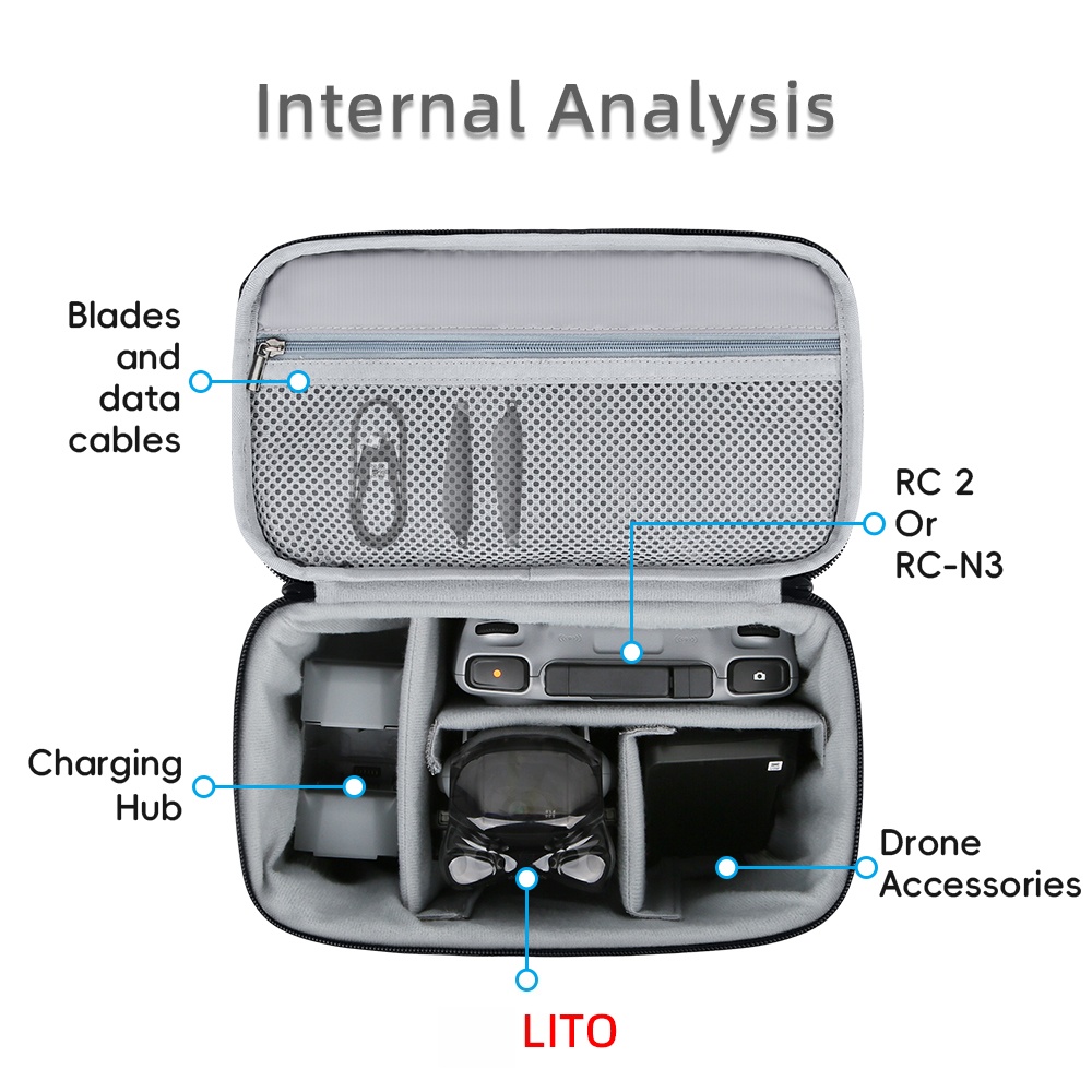 DJI Lito X1 / Lito 1 드론용 휴대용 케 - Drone Carrying Case 리뷰 및 가격