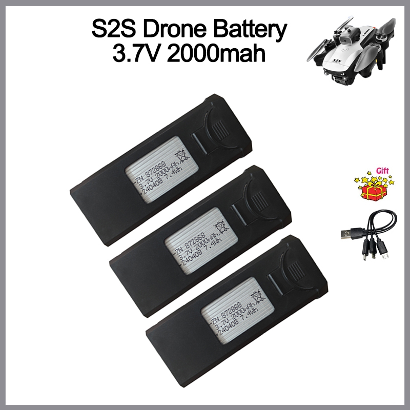 S2S 드론 배터리 3.7V 2000mAh Xiaomi - Eachine Drone E58 리뷰 및 가격