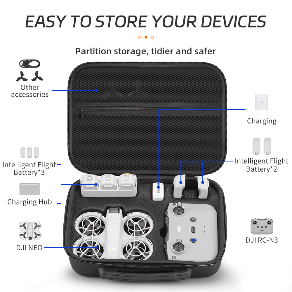 XFJI DJI NEO 콤보 호환 PU 가죽 하드쉘 숄 - Drone Carrying Case 리뷰 및 가격